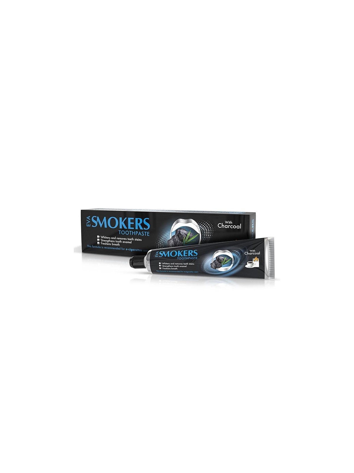 EVA Smokers zubní pasta s dřevěným uhlím